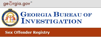 GBI Georgia Sex Offender Registry banner